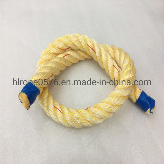 Corde d'amarrage mixte PP et fibre polyester à 4 torons