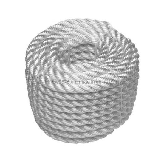 Corde polyester blanche 10mm (bobine 220m)