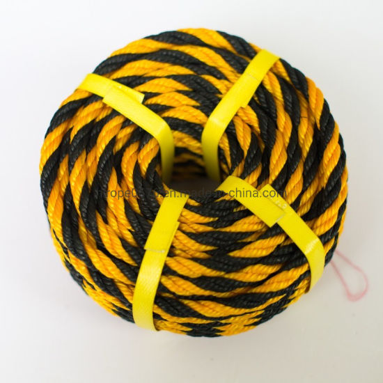 3 brins de corde de tigre en corde PE marine colorée pour l'amarrage et la marine