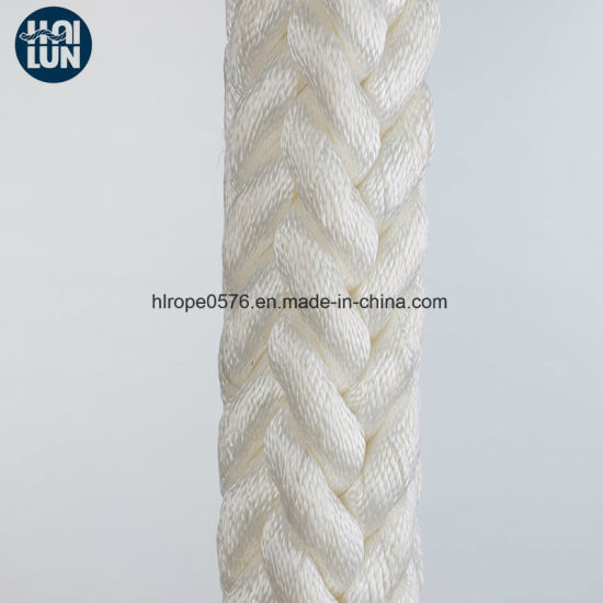 Résistance à la corde de remorquage en nylon de nylon blanche de résistance aux UV usine