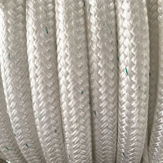 Corde à double tresse en polyester et polypropylène mélangés résistant aux produits chimiques