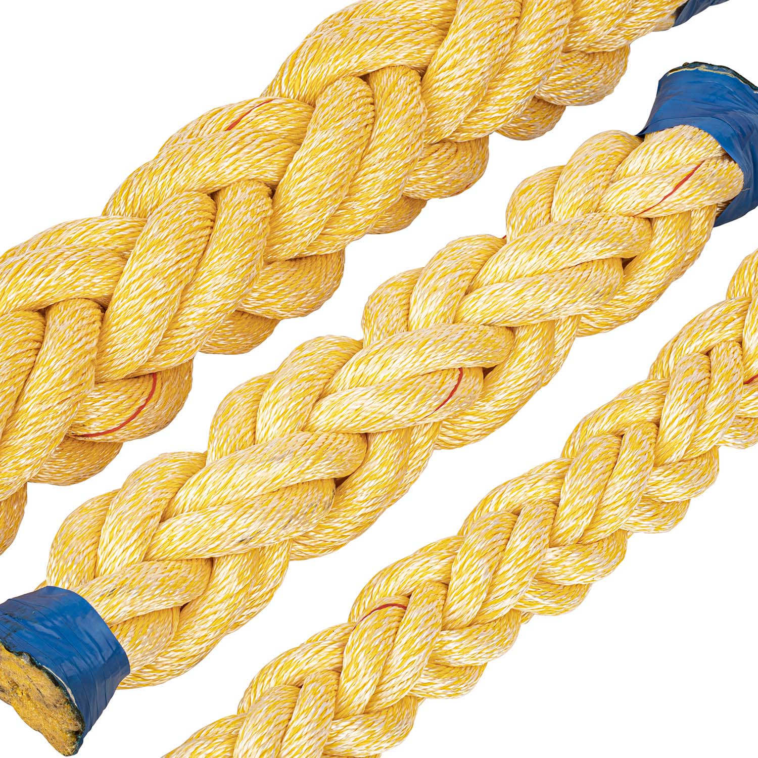 Corde de polypropylène jaune et de polyester jaune